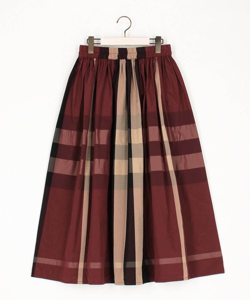 NICOLE white(ニコルホワイト)の「チェックスカート(スカート・レディース・オフホワイト/ブラック/レッド・FREE)」の10枚目の写真