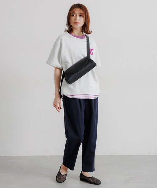 studio CLIP（スタディオクリップ）の「【撥水加工・接触冷感・速乾・UVカット】らくらくテーパードパンツ[プチ・プラス・トールサイズあり]（その他パンツ・レディース・ライトグレー/モカ/その他1/ネイビー/ブラック/カーキ・PF/MEDIUM/LARGE/SMALL/X-LARGE/XX-LARGE/TF/XXX-LARGE）」の2枚目の写真