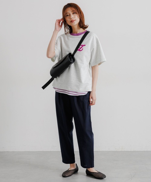 studio CLIP（スタディオクリップ）の「【撥水加工・接触冷感・速乾・UVカット】らくらくテーパードパンツ[プチ・プラス・トールサイズあり]（その他パンツ・レディース・ライトグレー/モカ/その他1/ネイビー/ブラック/カーキ・PF/MEDIUM/LARGE/SMALL/X-LARGE/XX-LARGE/TF/XXX-LARGE）」の9枚目の写真