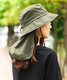 Honeys（ハニーズ）の「【非フッ素撥水加工・接触冷感・ＵＶカット】ネックシェード付ハット（ハット）」