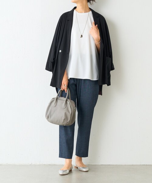 BEARDSLEY（ビアズリー）の「半袖Tブラウス（シャツ/ブラウス・レディース・ブラック/ホワイト・FREE）」の12枚目の写真