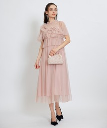 REDYAZEL（レディアゼル）の「チュールフリルブラウス×キャミワンピースドレス（ドレス）」