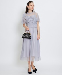 REDYAZEL（レディアゼル）の「チュールフリルブラウス×キャミワンピースドレス（ドレス）」