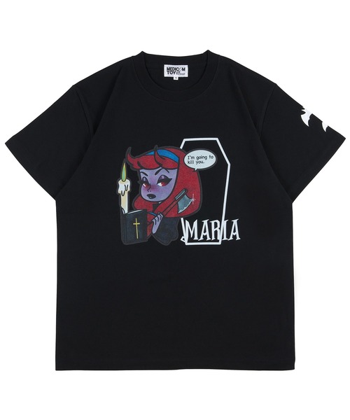 MEDICOM TOY LIFE ENTERTAINMENT（メディコムトイライフエンターテイメント）の「TEE DESIGN-A "MARIA"（Tシャツ/カットソー・レディース・ホワイト/ブラック・X-LARGE/LARGE/MEDIUM/SMALL）」の2枚目の写真