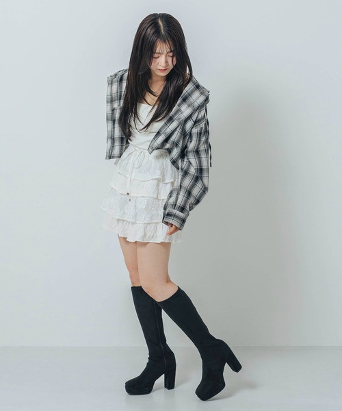 Evol【晴雨兼用・美脚効果あり】ストーム9.5cmストレッチブーツ 晴雨兼用(一部カラー除く)・美脚効果あり】ストーム9.5cmストレッチ
