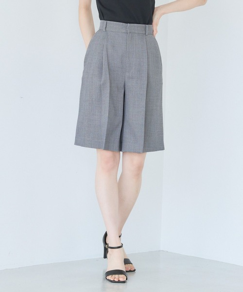 Andemiu（アンデミュウ）の「ライトハーフパンツ578205（その他パンツ・レディース・チャコールグレー/ライトベージュ・SMALL/MEDIUM）」の2枚目の写真