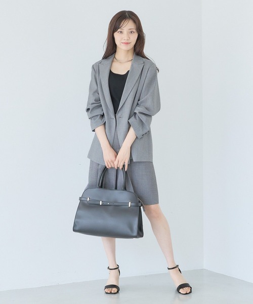 Andemiu（アンデミュウ）の「ライトハーフパンツ578205（その他パンツ・レディース・チャコールグレー/ライトベージュ・SMALL/MEDIUM）」の3枚目の写真