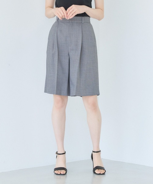 Andemiu（アンデミュウ）の「ライトハーフパンツ578205（その他パンツ・レディース・チャコールグレー/ライトベージュ・SMALL/MEDIUM）」の6枚目の写真