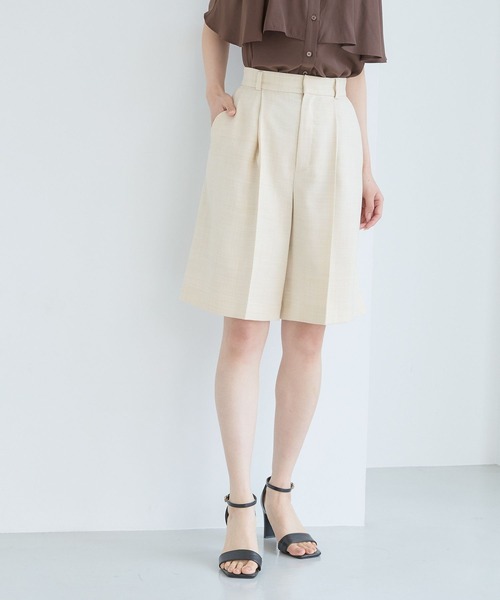 Andemiu（アンデミュウ）の「ライトハーフパンツ578205（その他パンツ・レディース・チャコールグレー/ライトベージュ・SMALL/MEDIUM）」の9枚目の写真