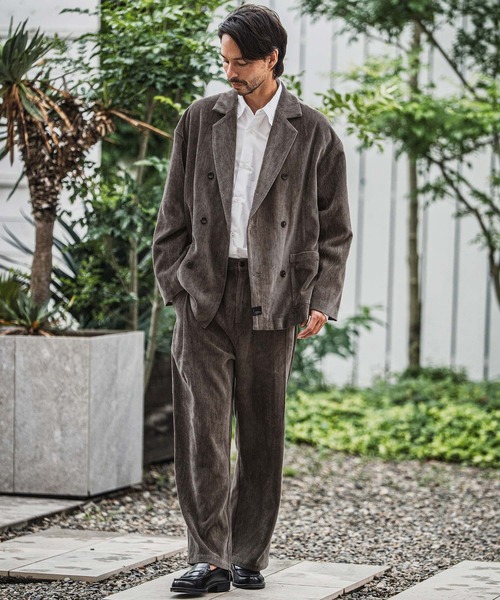 CAMBIO(カンビオ)の「mp13927-chenille Fabric Two Tuck Pants ツータックパンツ(その他パンツ・メンズ・ブラック/ブラウン/グレー・M/L)」の9枚目の写真
