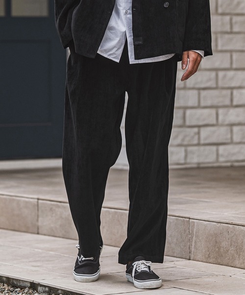 CAMBIO(カンビオ)の「mp13927-chenille Fabric Two Tuck Pants ツータックパンツ(その他パンツ・メンズ・ブラック/ブラウン/グレー・M/L)」の10枚目の写真