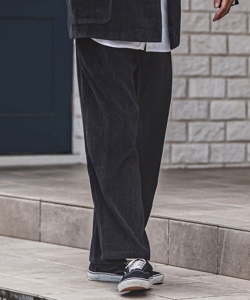 CAMBIO(カンビオ)の「mp13927-chenille Fabric Two Tuck Pants ツータックパンツ(その他パンツ・メンズ・ブラック/ブラウン/グレー・M/L)」の11枚目の写真