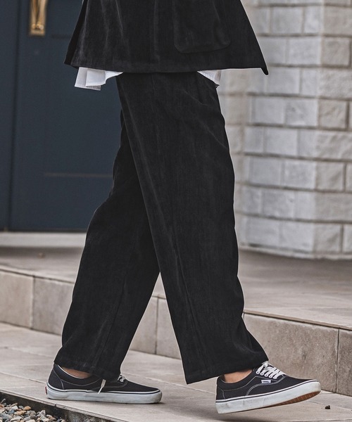 CAMBIO(カンビオ)の「mp13927-chenille Fabric Two Tuck Pants ツータックパンツ(その他パンツ・メンズ・ブラック/ブラウン/グレー・M/L)」の12枚目の写真