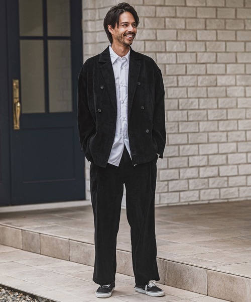 CAMBIO(カンビオ)の「mp13927-chenille Fabric Two Tuck Pants ツータックパンツ(その他パンツ・メンズ・ブラック/ブラウン/グレー・M/L)」の14枚目の写真