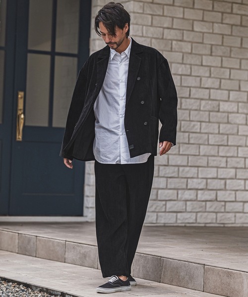 CAMBIO(カンビオ)の「mp13927-chenille Fabric Two Tuck Pants ツータックパンツ(その他パンツ・メンズ・ブラック/ブラウン/グレー・M/L)」の15枚目の写真