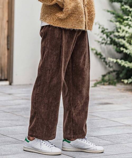 CAMBIO(カンビオ)の「mp13927-chenille Fabric Two Tuck Pants ツータックパンツ(その他パンツ・メンズ・ブラック/ブラウン/グレー・M/L)」の18枚目の写真