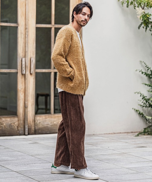 CAMBIO(カンビオ)の「mp13927-chenille Fabric Two Tuck Pants ツータックパンツ(その他パンツ・メンズ・ブラック/ブラウン/グレー・M/L)」の20枚目の写真