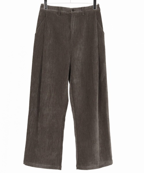 CAMBIO(カンビオ)の「mp13927-chenille Fabric Two Tuck Pants ツータックパンツ(その他パンツ・メンズ・ブラック/ブラウン/グレー・M/L)」の22枚目の写真