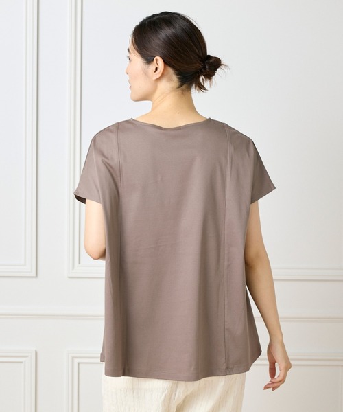 I.T.'S international(イッツインターナショナル)の「【接触冷感】裾フレアプルオーバー(Tシャツ/カットソー・レディース・モカ/ラベンダー/ブラック/グレー/ブラウン・フリー)」の20枚目の写真