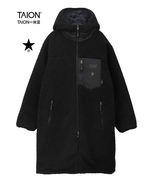 TAION】MILITARY STAR☆ QUILTING ＆ BOA REVERSIBLE COAT(UNISEX