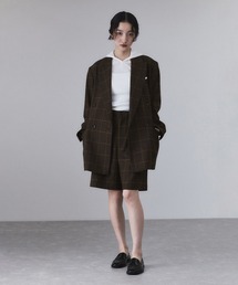 ▼美品 アダムエロペ 1,5万 ウール ニットパンツ イージーパンツ NN148 ADAM ET ROPÉ HOMME(アダム エ ロペ オム) / 杢スウェット