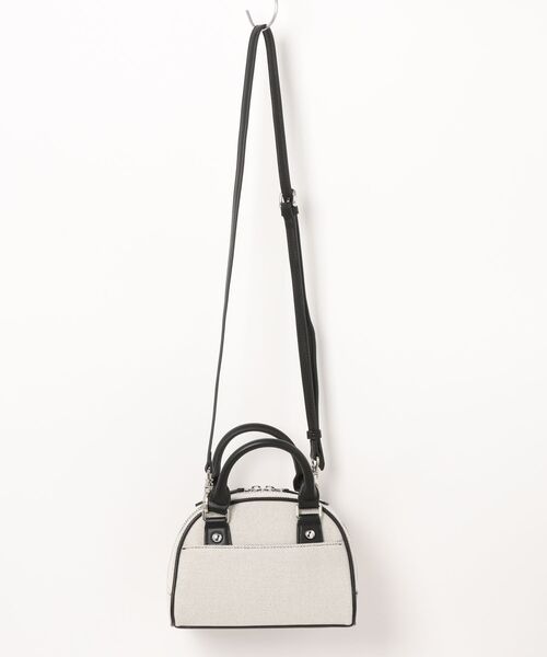 JILL STUART（ジルスチュアート）の「JILL STUART(ジル スチュアート)　パネル　ミニボストン（ショルダーバッグ・レディース・ホワイト×ブラック/ブラック/キャメル/ピンク・FREE）」の5枚目の写真