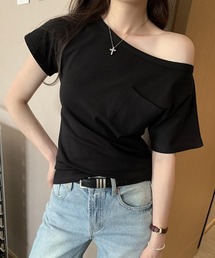 オフショル半袖Tシャツ