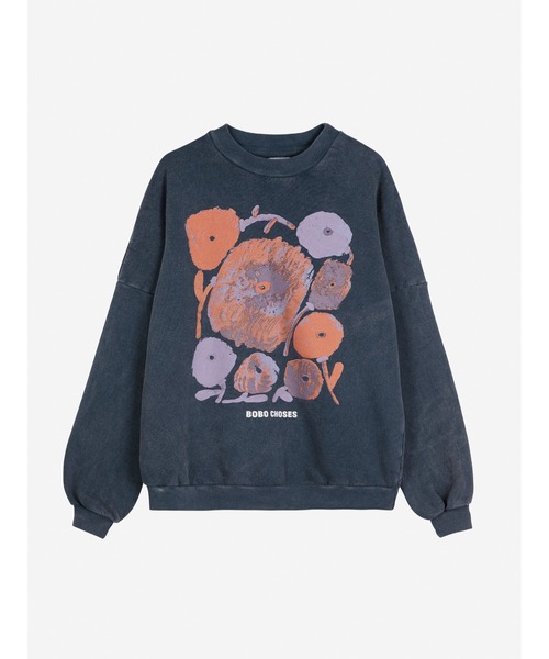 BOBO CHOSES(ボボショーズ)の「Dahlia relaxed sweatshirt(スウェット・レディース・ネイビー・S/M/XL/L/XS)」の2枚目の写真