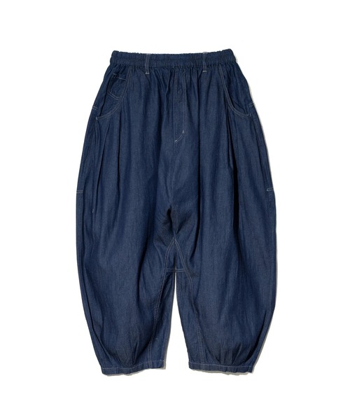 ※はごろもしゃん 　milimili mililopiulu バルーン セール】mililopiulu/ミリロピュール バルーンゆるタック デニム