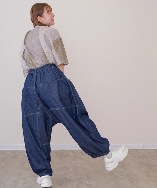 セール】mililopiulu/ミリロピュール バルーンゆるタック デニム
