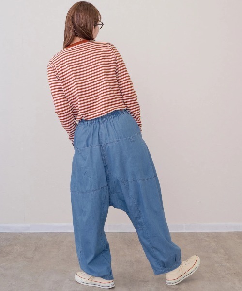 mililopiulu/ミリロピュール バルーンゆるタック デニムパンツ