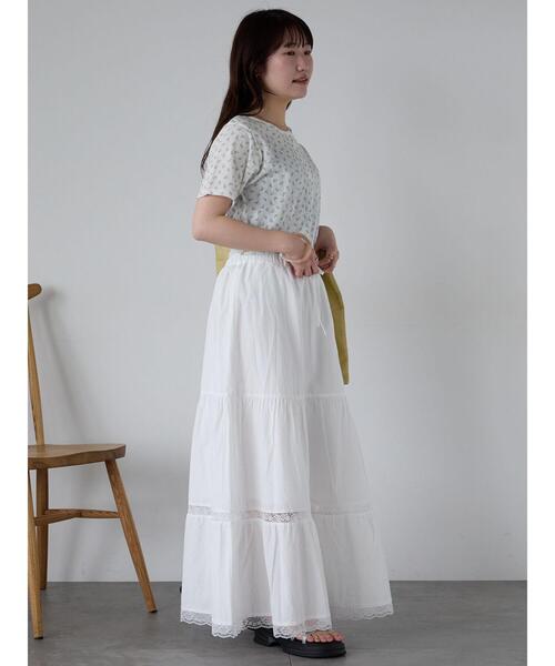 ehka sopo（エヘカソポ）の「小花柄ヘンリーネックカットソー（Tシャツ/カットソー・レディース・パープル/イエロー/ブルー/ピンク・F）」の9枚目の写真