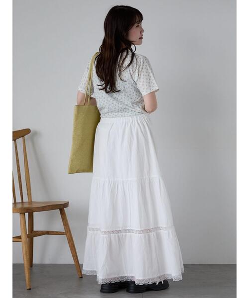 ehka sopo（エヘカソポ）の「小花柄ヘンリーネックカットソー（Tシャツ/カットソー・レディース・パープル/イエロー/ブルー/ピンク・F）」の10枚目の写真