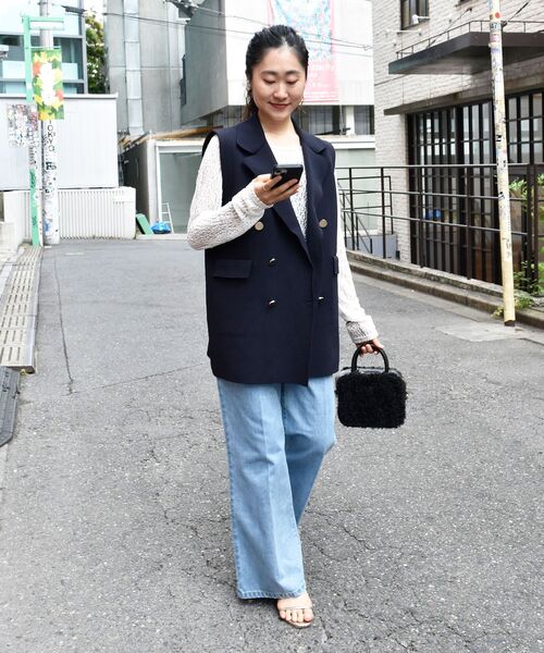 le.coeur blanc（ルクールブラン）の「ボアコンビ2WAYミニボストン（ボストンバッグ・レディース・オリーブ/ブラック・FREE）」の14枚目の写真