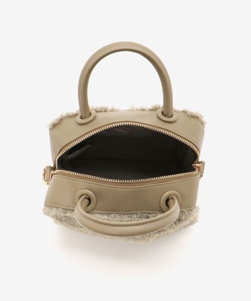 le.coeur blanc（ルクールブラン）の「ボアコンビ2WAYミニボストン（ボストンバッグ・レディース・オリーブ/ブラック・FREE）」の22枚目の写真