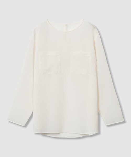 ブラウス シャツ トリアセボイルポケットＴブラウス レディース ANAYI｜トリアセボイルポケットTブラウス | Rakuten Fashion