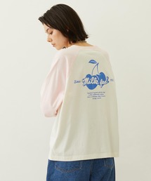 MILKFED.（ミルクフェド）の「CHERRY FLOCK PRINT B/B TEE（Tシャツ/カットソー）」