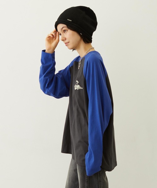 MILKFED.(ミルクフェド)の「CHERRY FLOCK PRINT B/B TEE(Tシャツ/カットソー・レディース・オフホワイト/オートミール/チャコール・M/L)」の4枚目の写真