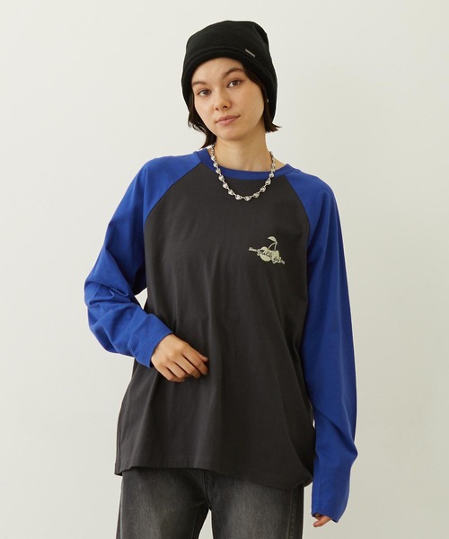MILKFED.(ミルクフェド)の「CHERRY FLOCK PRINT B/B TEE(Tシャツ/カットソー・レディース・オフホワイト/オートミール/チャコール・M/L)」の5枚目の写真