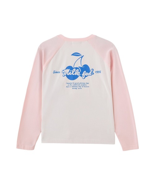 MILKFED.(ミルクフェド)の「CHERRY FLOCK PRINT B/B TEE(Tシャツ/カットソー・レディース・オフホワイト/オートミール/チャコール・M/L)」の21枚目の写真