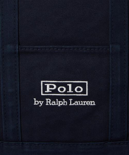 POLO RALPH LAUREN(ポロ ラルフ ローレン)の「ロゴ キャンバス ミディアム トート(トートバッグ・メンズ・ネイビー系1・ONE)」の5枚目の写真