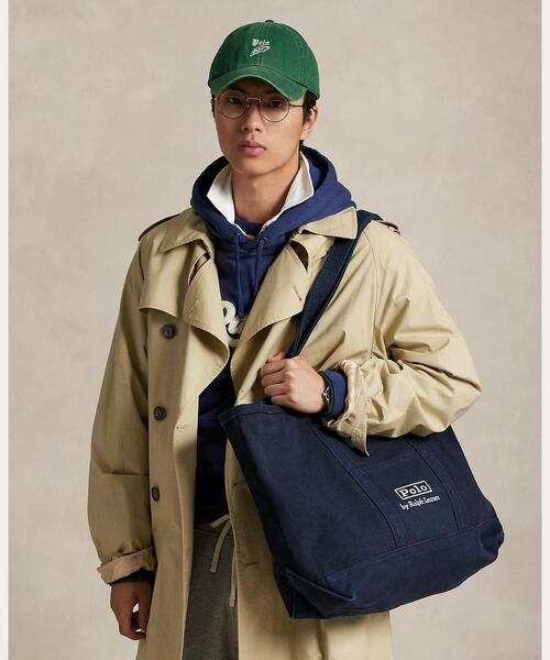 POLO RALPH LAUREN(ポロ ラルフ ローレン)の「ロゴ キャンバス ミディアム トート(トートバッグ・メンズ・ネイビー系1・ONE)」の6枚目の写真