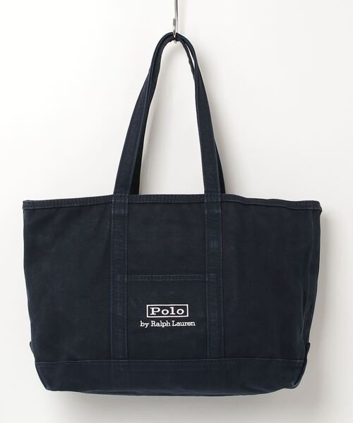 POLO RALPH LAUREN(ポロ ラルフ ローレン)の「ロゴ キャンバス ミディアム トート(トートバッグ・メンズ・ネイビー系1・ONE)」の7枚目の写真
