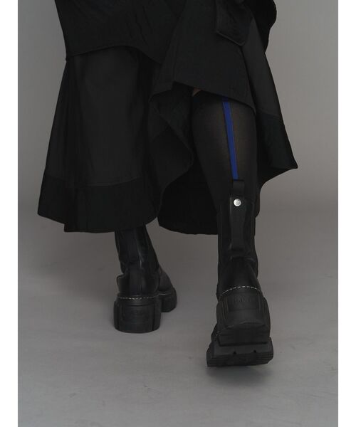 UN3D.（アンスリード）の「BI-COLOR HIGH SOCKS / バイカラーハイソックス（ソックス/靴下・レディース・グレー/ブラック/ネイビー・FREE）」の13枚目の写真