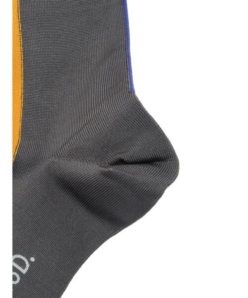 UN3D.（アンスリード）の「BI-COLOR HIGH SOCKS / バイカラーハイソックス（ソックス/靴下・レディース・グレー/ブラック/ネイビー・FREE）」の16枚目の写真