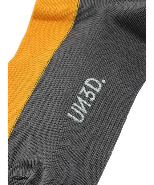 UN3D.（アンスリード）の「BI-COLOR HIGH SOCKS / バイカラーハイソックス（ソックス/靴下・レディース・グレー/ブラック/ネイビー・FREE）」の18枚目の写真