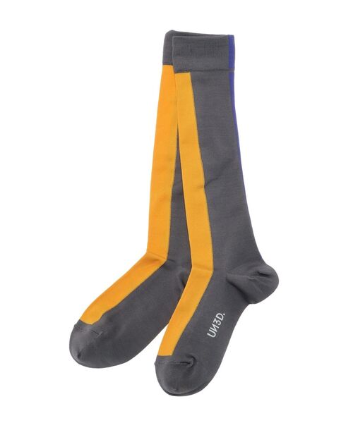 UN3D.（アンスリード）の「BI-COLOR HIGH SOCKS / バイカラーハイソックス（ソックス/靴下・レディース・グレー/ブラック/ネイビー・FREE）」の21枚目の写真