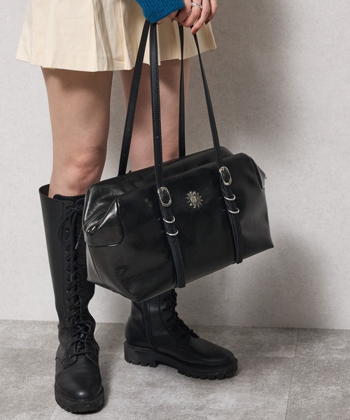 EVRIS(エヴリス)の「【EVRIS/エブリス】SUNNY Wベルトラージハンドバッグ(ハンドバッグ・レディース・レオパード/ダークブラウン/ブラック・FREE)」の8枚目の写真