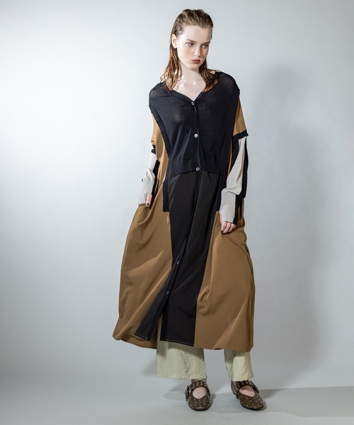 OSMOSIS（オズモーシス）の「2WAYバイカラーニットワンピース（ニット/セーター・レディース・その他/ブラック/アイボリー・ONE SIZE）」の10枚目の写真