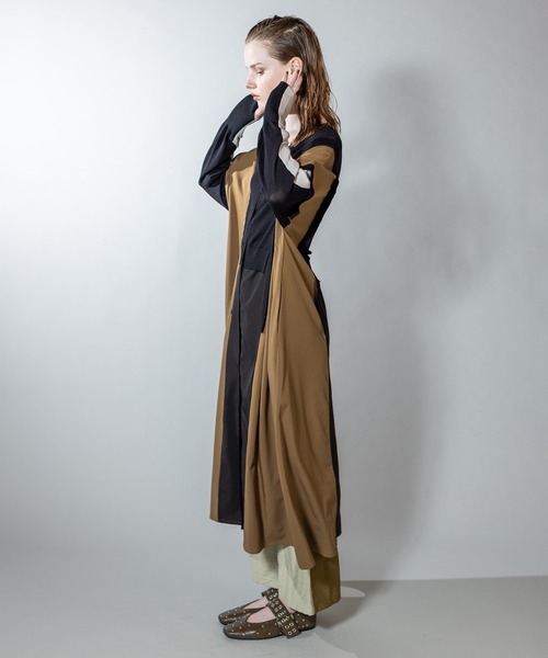 セール】2WAYバイカラーニットワンピース（ニット/セーター）｜OSMOSIS